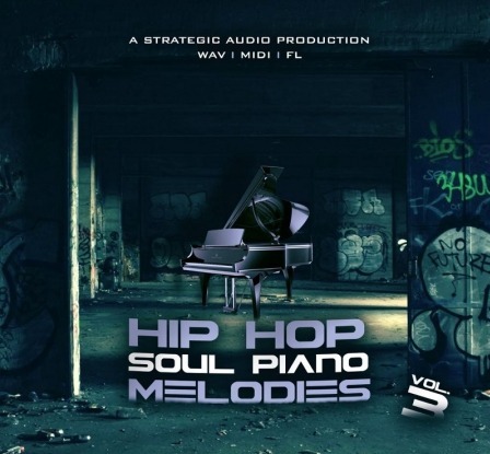 Strategic Audio Hip Hop Soul Piano Melodies Vol.3 WAV MiDi DAW Templates